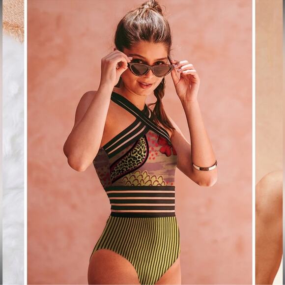 Averie Narelle Cross-over One Piece Swimsuit Size XXL NWT - Picture 2 of 14